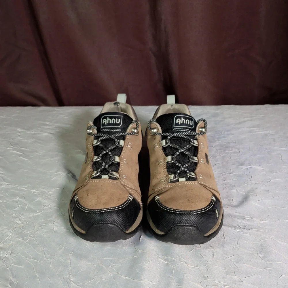 Ahnu Montara II Shoes Womens Size 7 Brown Leather Waterproof Hiking Gorpcore